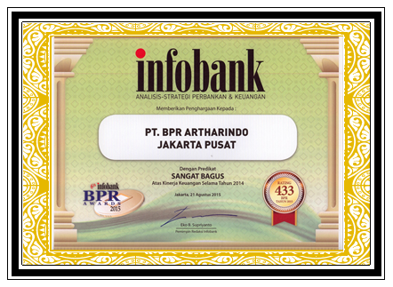 Predikat Sangat Bagus dari Infobank pada tahun 2014